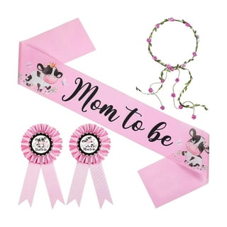 Cow Baby Shower Corsage/cow Pink Baby Shower Mum/mom to Be Pin/girl Baby  Shower Corsage/cow Mum/cow Mom to Be Pin/cow Mom to Be Ribbon 