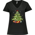 thumbnail image 3 of Inktastic Christmas Tree Women's Plus Size V-Neck T-Shirt, 3 of 5