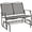 Grey, variant on REKHH Outdoor Glider 2-Person Outdoor Glider Bench, Patio Chair, Rocking Patio Chairs Outdoor Loveseat for Backyard, Poolside, Garden,Porch, Heavy Duty Steel Frame, Beige