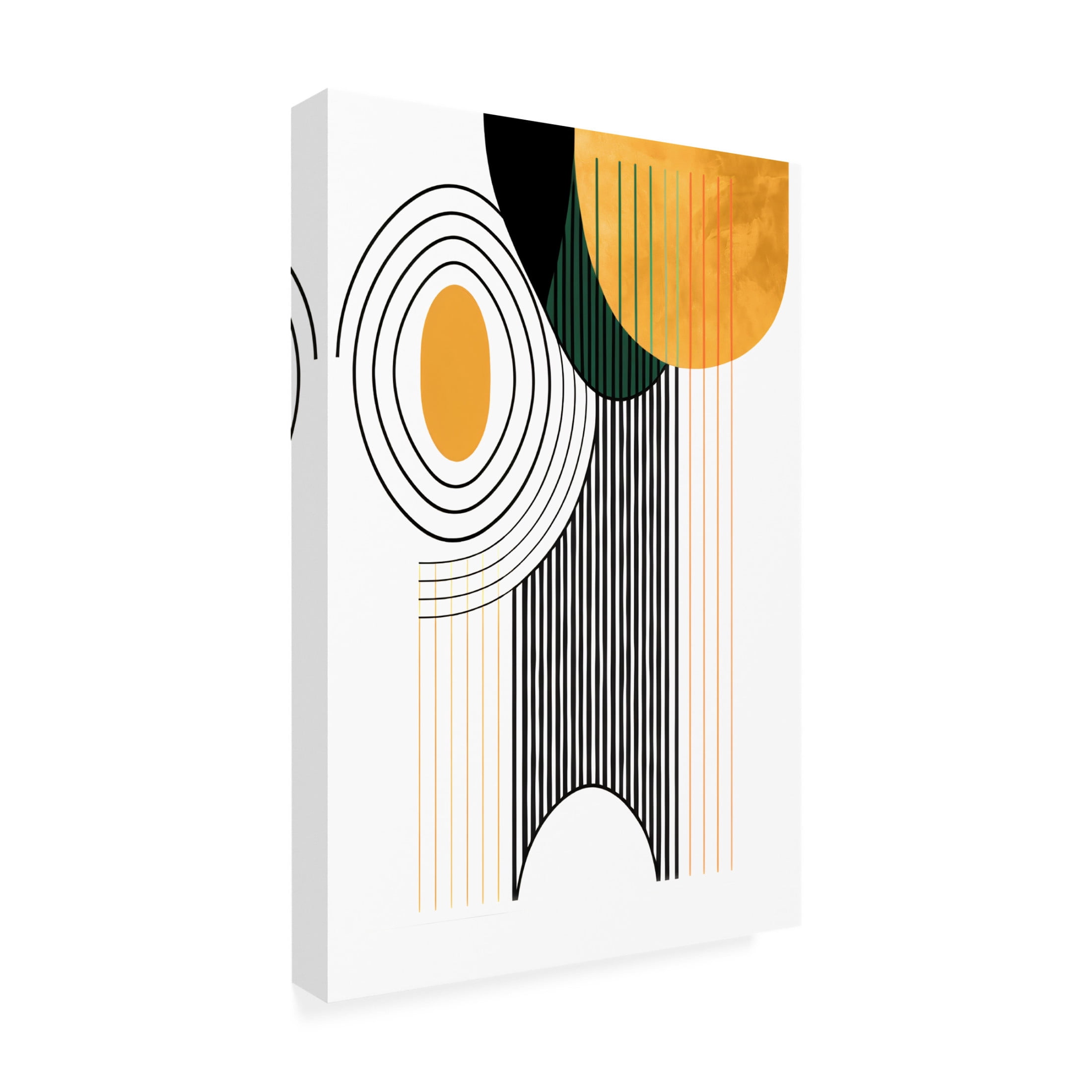 Canvas Wall Art - Ray Heere 'Mid Century Abstract Painting 22' Wall Art for Living Room, Bedroom, or Office Décor by Trademark Fine Art - 22 x 32 Inches