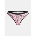 thumbnail image 6 of Way to Celebrate Women's Thong Panties, 3-Pack, Sizes S-XXL, 6 of 6