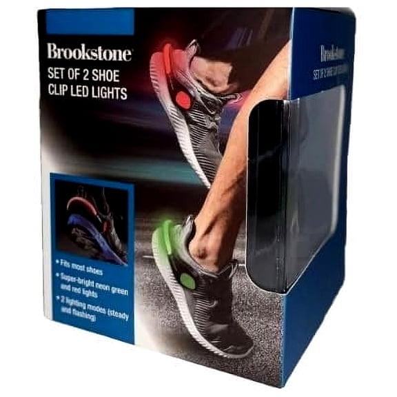 Brookstone Set of 2 Runners Shoe Clip LED Lights Pack of 1