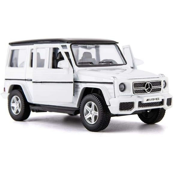 1:36 Scale Benz G63 Car Model for Kids, Alloy Pull Back G Wagon Vehicles Toy Car for Toddlers Kids Boys Girls Gift (White)