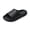 Black, variant on Yungyresw Unisex Shower Slippers With Drain Holes Sole Cushioned Open Toe House Slippers Lightweight Comfortable Slip On Shoes Black 40