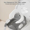 thumbnail image 5 of Soluxeo Potty Training Seat, 2-In-1 Potty Training Toilet with Splash Guard Anti-Slip Pad, Step Stool, and Adjustable Height, Dinosaur Pattern Potty Training Seat for Kids, 5 of 7