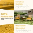 thumbnail image 5 of Kimunuk Outdoor Chair Cushions set of 2, 19" x 19" Zipped Waterproof Outdoor Seat Cushions Couch Pads with Ties for Patio Furniture, Yellow, 5 of 6