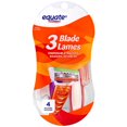 thumbnail image 1 of Equate Women's 3 Blade Disposable Razors, 1 of 3