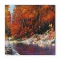 thumbnail image 1 of Nature Bandana, Autumn Forest with Rock, Unisex Head and Neck Tie, by Ambesonne, 1 of 2