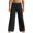 hgg098-Black, variant on Yaoyar Men's Casual Linen Pants Elastic Waist Drawstring Yoga Beach Pants Lightweight Loose Fit Trousers with Pockets