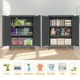 thumbnail image 6 of S-HOME Steel Metal Tool Storage Cabinet in Slate Color 47 Inches Tall with Ample Space for Garage and Office Use, 6 of 12