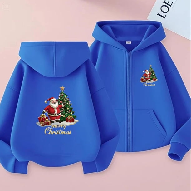 Sudadera con capucha y manga larga para niños y niñas, estilo informal, deportivo, con estampado degradado, cuello redondo, poliéster
