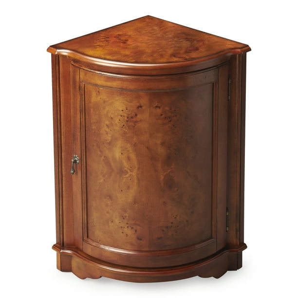 Butler Durham Olive Ash Burl Corner Cabinet - Walmart.com ...