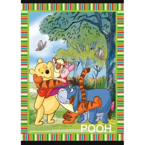 Classic Winnie The Pooh Extra Soft Plush 40"x50" Throw Blanket TT