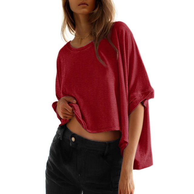 Camiseta Dokotoo Summer para mujer, talla grande, top corto