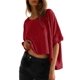 thumbnail image 1 of Camiseta Dokotoo Summer para mujer, talla grande, top corto, 1 of 6
