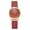 Red, variant on Golden Dial Leather Elegant Women's Watch – Minimalist Business Wristwatch for Office & Daily Wear