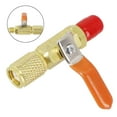 thumbnail image 3 of Bgsha R410A R134A Straight Ball Valve Adapter For Charging Hoses HVAC 1/4 AC, 3 of 8