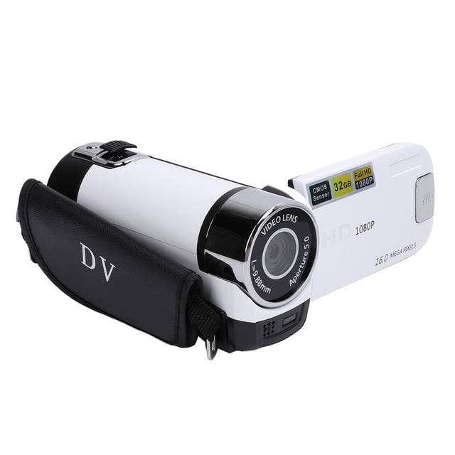 Cámara de Vídeo Con Videocámara 1080p de 16 MP, Zoom Digital 16x, Cámae Web para YouTube Vlogging, Videocámaras con Pantalla lcd de 2,4 Pulgadas Con Batería, Videocámara de