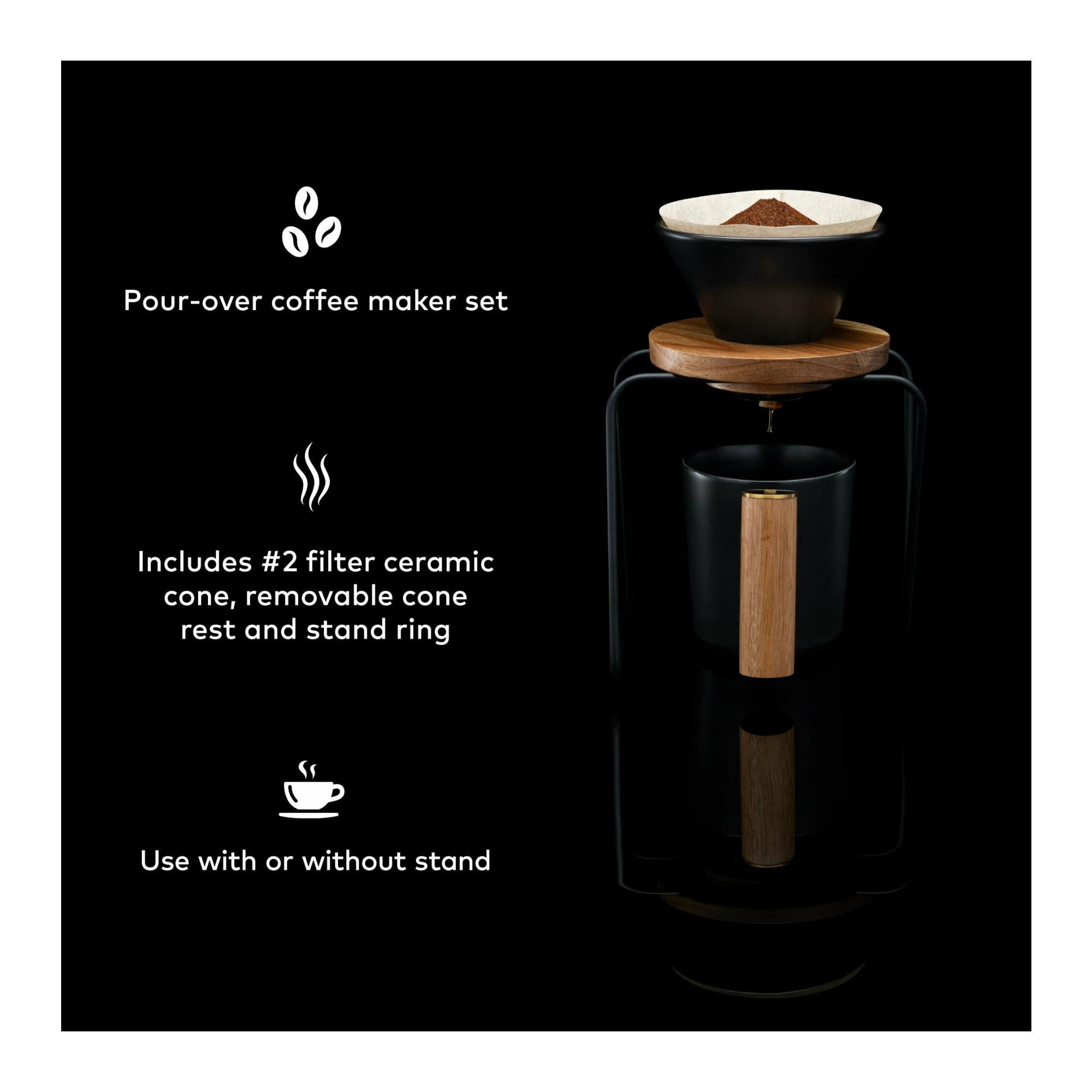 ChefWave Coffee Enthusiast Bundle Set - Pour Over Coffee Maker Set w/ Coffee Mug