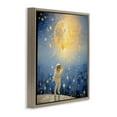 thumbnail image 4 of Astronaut with Dreamy Cosmic Balloon Brown Framed Floater Canvas Wall Art, design by Angie Hawke, 4 of 10
