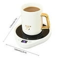 thumbnail image 2 of Mug Warmer, Upgrade Coffee Warmer & Cup Warmer for Desk with 3 Temperature Settings - white, 2 of 6