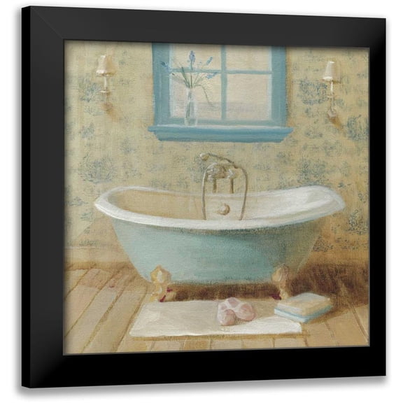 Nai, Danhui 12x12 Black Modern Framed Museum Art Print Titled - Victorian Bath I