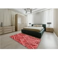 thumbnail image 5 of Ahgly Company Machine Washable Indoor Square Transitional Red Area Rugs, 3' Square, 5 of 7