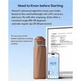 thumbnail image 6 of Smart Water Bottle with Reminder & Tracker, Double Wall Vacuum Insulated Stainless Steel, 32 oz, Mocha, 6 of 7