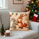 thumbnail image 5 of Fundas de almohada navideñas | Fundas de cojín decorativas para fiestas | Fundas de lino estampadas festivas para sofá y cama | Juego de 2 cojines decorativos de temporada para el hogar, 5 of 6