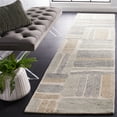 thumbnail image 2 of SAFAVIEH Micro-Loop Bedelia Geometric Striped Runner Rug, Ivory/Grey, 2'3" x 9', 2 of 8