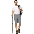 thumbnail image 4 of Tyhengta Mens Hiking Cargo Shorts Quick-Dry Outdoor Golf Short Fishing Short for Men with Multipocket Darkgrey XXL, 4 of 7