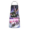 thumbnail image 2 of Mobile Suit Gundam Adjustable Bib Apron, Waterdrop Resistant Aprons with 2 Pockets Cooking Kitchen Aprons for Women Men Chef, 2 of 8