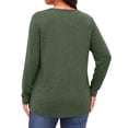 thumbnail image 5 of WellSize Plus Size Women Blouses Lace Long Sleeve Boho Tops Crew Neck Fall Shirts Trendy Tunic Blouses, 5 of 9