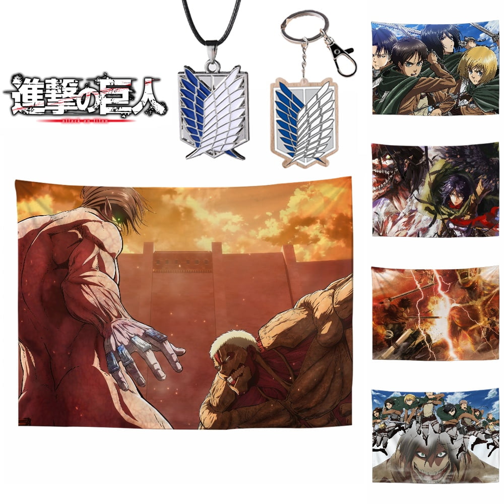 Anime Attack On Titan Hanging Cloth Background Wall Hanging Photography ...