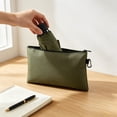 thumbnail image 6 of Zippered Pouch,Waterproof Multi-purpose Easy Clean Storage Bag with Clip for Office Meeting Travel, 6 of 6