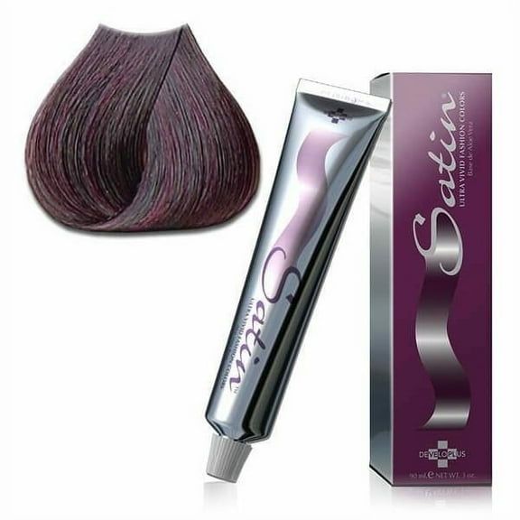 (2PACK) Satin Hair color 4MV Dark Mahogany Violet "MANGO SIX B&M"