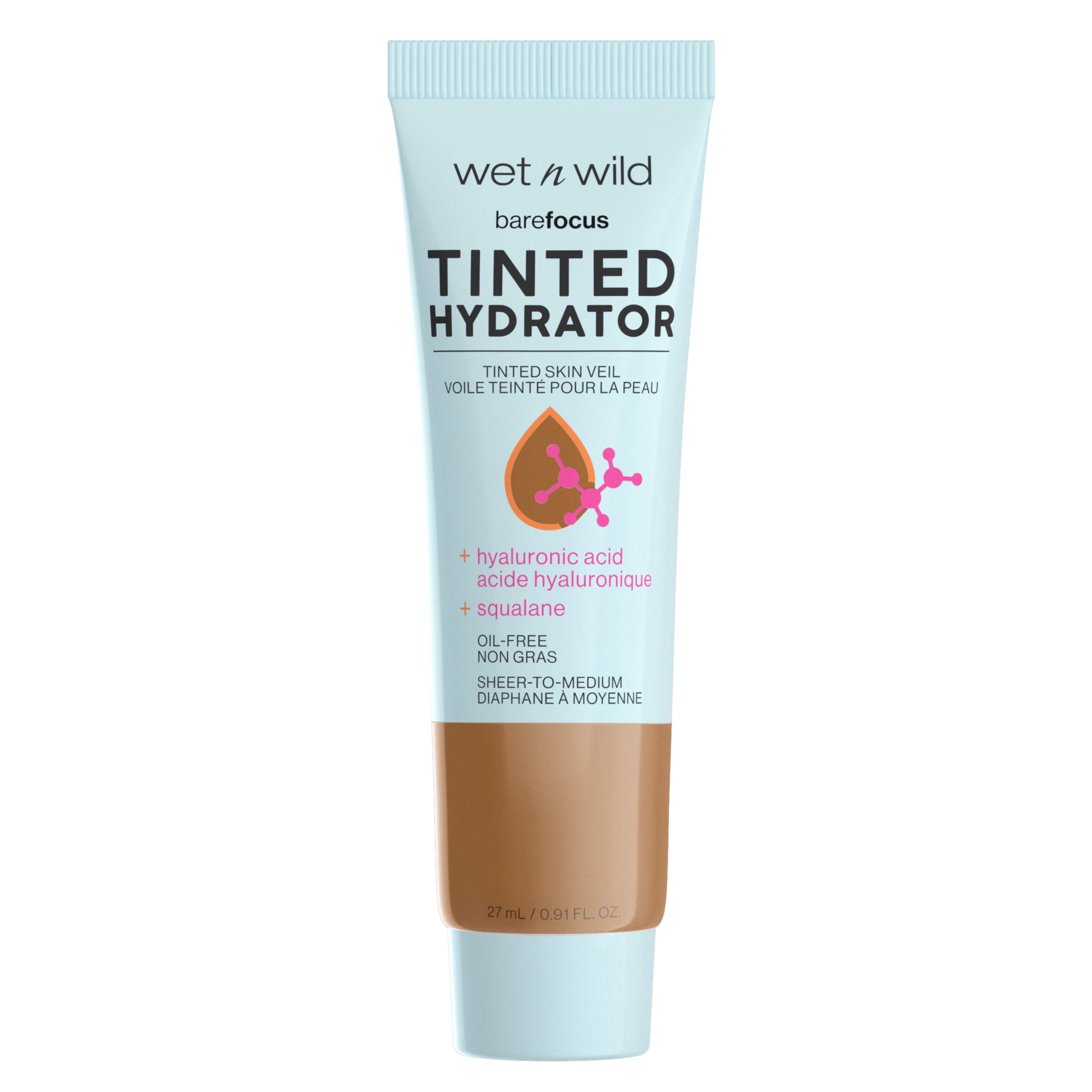 (2 pack) Wet n Wild Bare Focus Tinted Hydrator, Tinted Moisturizer, Dewy, Deep, 0.91 fl oz