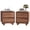 2 drawer set of 2-Walnut, variant on YOCWO 6 Drawer Dresser for Bedroom, Mid Century Chest of Drawers with Arc Edge and Round Leg, Wood Storage Large Dresser Organizer for Bedroom Living Room Hallway Closet, Walnut