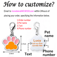 thumbnail image 6 of Monebena Personalized Dog Tags Engraved for Pets Custom Dog Tag with Name & Text Dog Collar Custom Dog Name Tag Dog ID Tag for Puppy Pet Dogs, 6 of 7