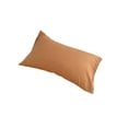 thumbnail image 2 of Japanese Style Pillowcase Washed Cotton Solid Color Bedding Cover Elegant Home Decor, Orange, 2 of 8