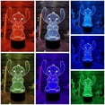 thumbnail image 2 of MYKOMI Stitch Night Light, Stitch Gifts - 3D LED Intelligent Remote Control Stitch Lamp 16 Color Stitch Light for Christmas Stitch Gifts Children's Room Decoration Holiday Gifts, 2 of 7