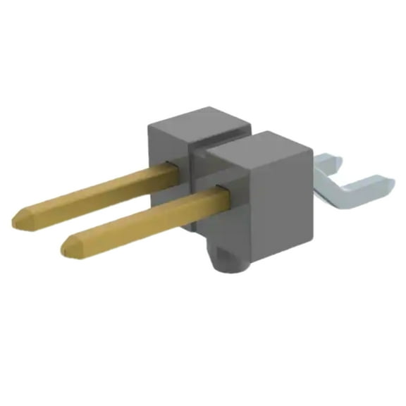 TSM-102-01-S-SH-A-P-TR Connector Header Surface Mount, Right Angle 2 position 0.100 (2.54mm):RoHS, Cut Tape TSM-102-01-S-SH-A-P