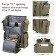 thumbnail image 5 of WITZMAN Travel Backpack for Men Carry On Canvas Backpack Luggage Outdoor Duffel Bag (6661 Army Green), 5 of 11