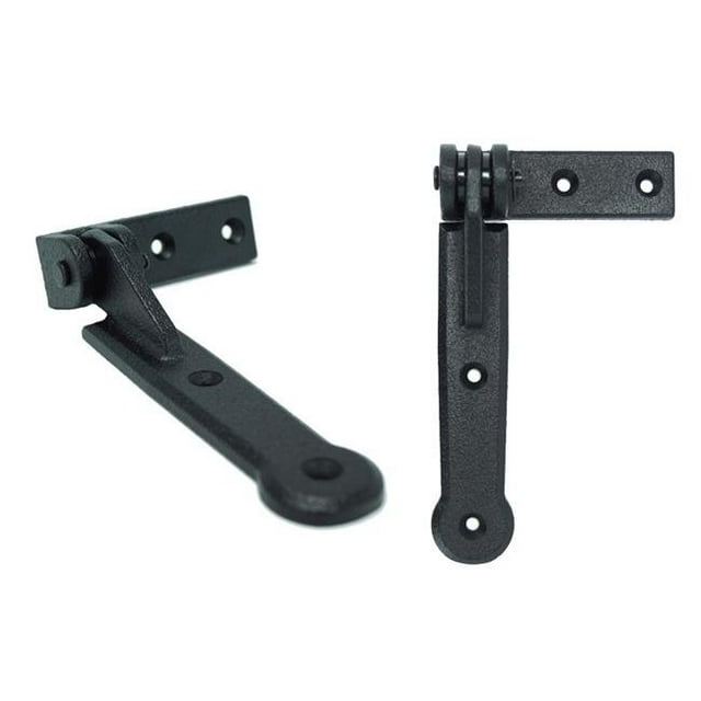 Wood Shutter Hardware 30-14-88520 Bermuda Shutter Hinge, Black - Set of 2