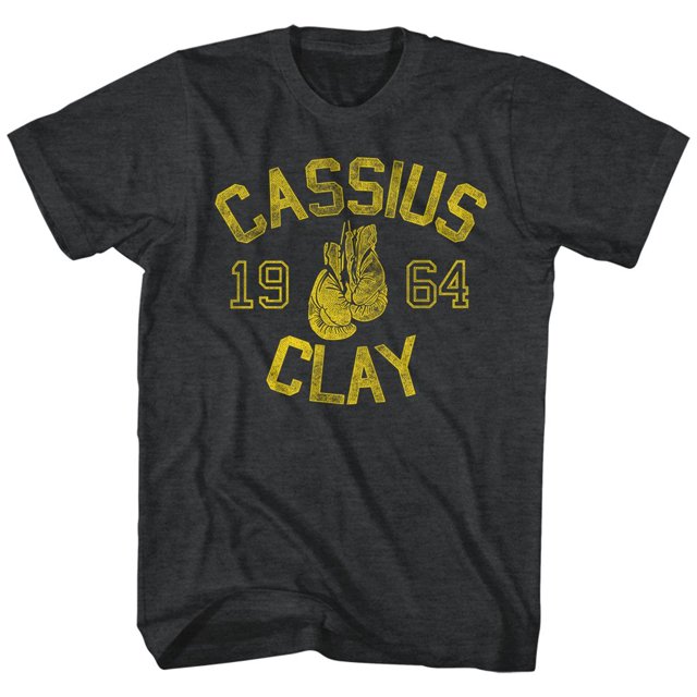 muhammad Ali t-shirt cassious Argile '64 - Noir