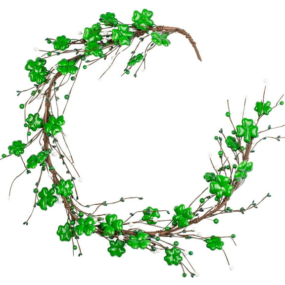 1pc Shamrock Berry Garland - for St. Patrick's Day - Factory Direct Craft
