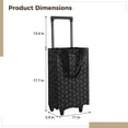 thumbnail image 5 of Collapsible Shopping Cart with Wheels, Portable Grocery Trolley Tote Bag Telescoping Cart for Travel Shopping Camp, 5 of 6