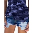 thumbnail image 4 of DYMADE Women Plus Size Summer Camouflage Fashion Versatile Sleeveless Vest T-shirt Top, 4 of 4