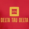 thumbnail image 3 of CafePress - Delta Tau Delta Gold Stacked Signature T Shirt - Men's Fitted T-Shirt, 3 of 4