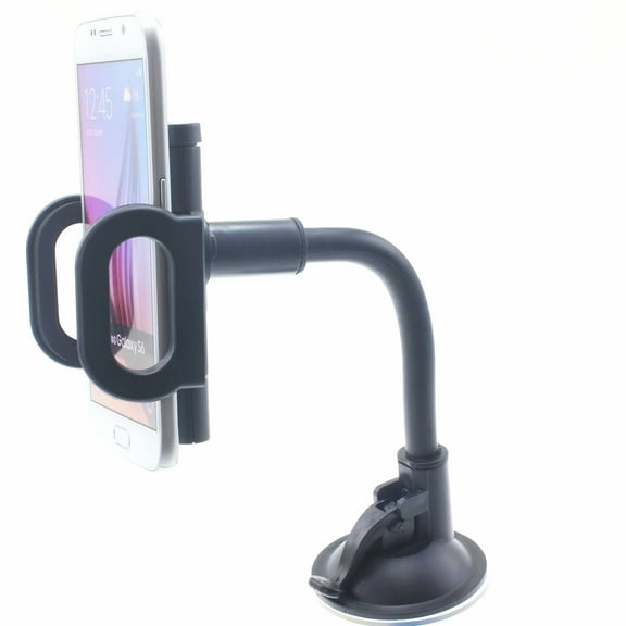 Windshield Car Mount for Galaxy S23 FE - Holder Glass Cradle Swivel Dock Suction Compatible With Samsung Galaxy S23 FE